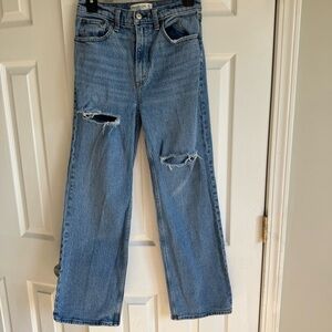 Abercrombie and Fitch Distressed Blue Jeans Size 26 2S